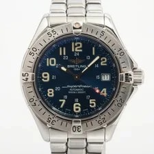 Breitling — Breitling Superocean A17040 SS AT Blue Dial 5 Extra Links — Watch — resale