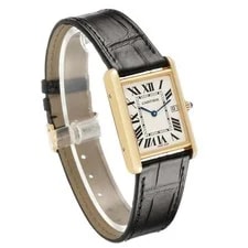 Cartier Tank Louis Silver Roman Dial Yellow Gold W1529756 Box Card 4