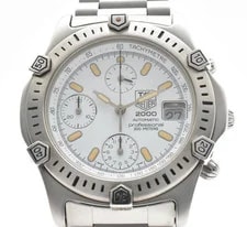 [NearMINT+] TAG Heuer 2000 Chronograph 169.806 Automatic White #66 2