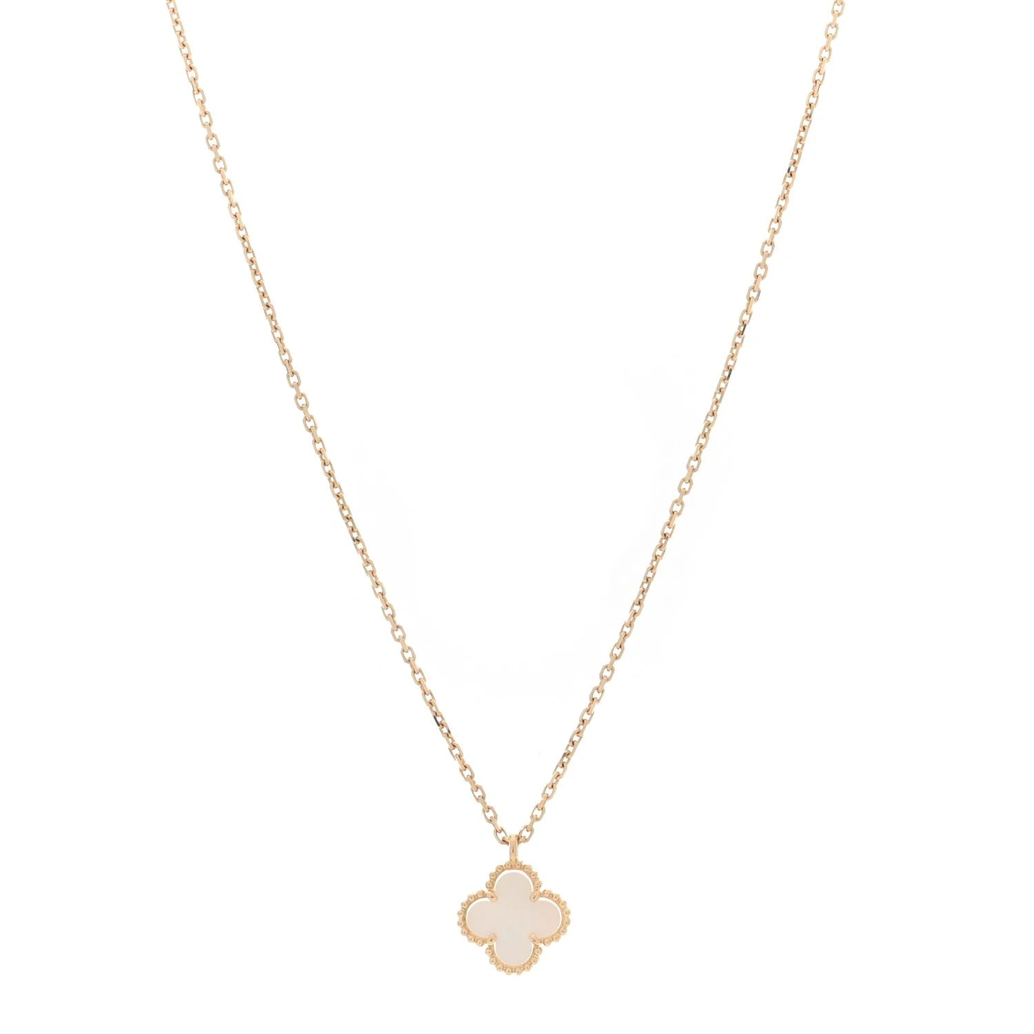 Van Cleef & Arpels — 18K Yellow Gold Mother of Pearl Sweet Alhambra — Jewelry — resale