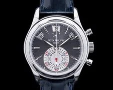 Patek Philippe — Patek Philippe 5960P-001 5960P Annual Calendar Chronograph Platinum Gray Dial — Watch — resale