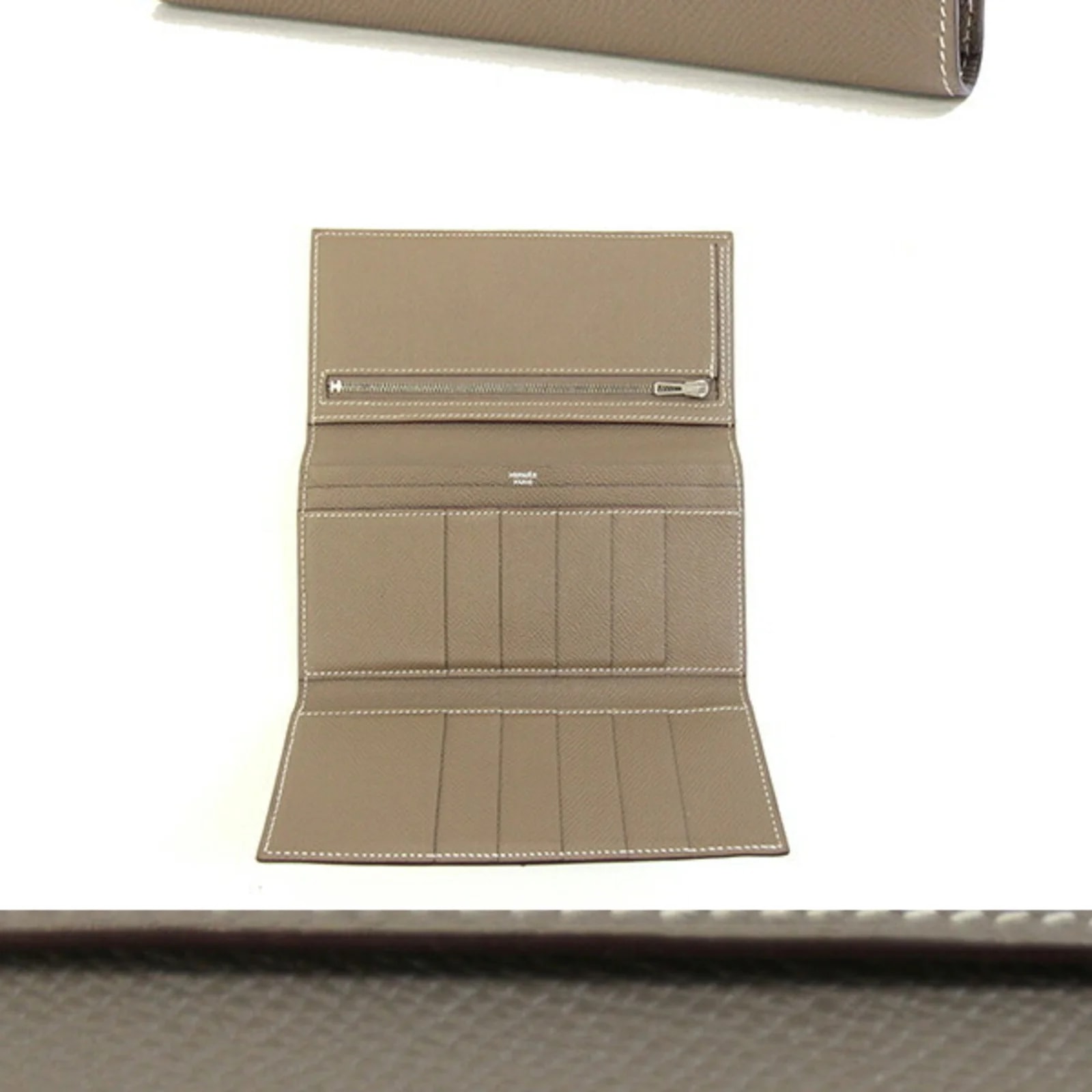 Hermes Etoupe Long Wallet (Tri-Fold) 2