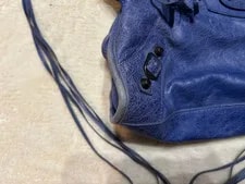 Balenciaga the City 2Way Blue115748 Auth 2