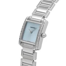 Cartier Tank WE1019S3 ( 2403) 18mm White Gold Blue #WW1067 2