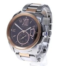 Cartier — Cartier Calibre de W7100050 42mm SS Brown Dial Automatic #C2623 — Watch — resale