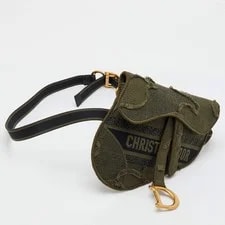 Dior Saddle Dark Embroidered Camouflage Belt 3