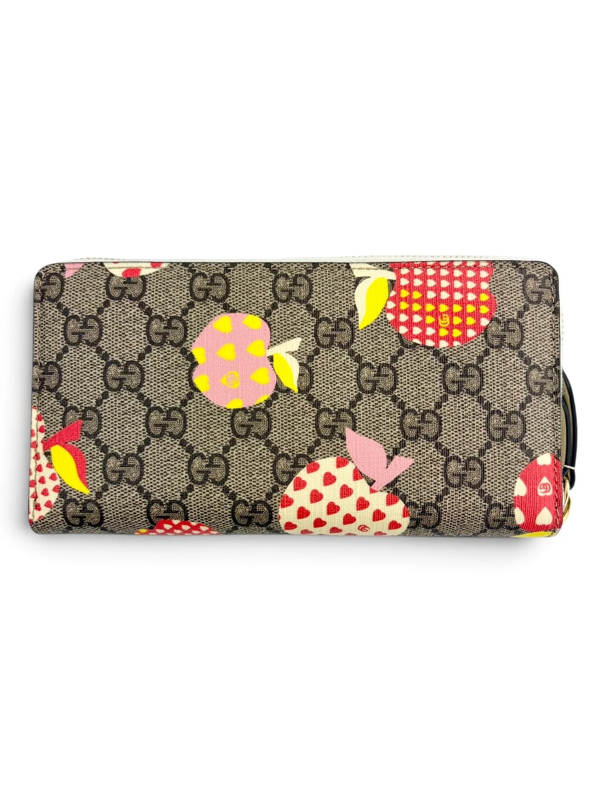 Gucci — Gucci Supreme les Pommes Zippy Wallet — Accessory — resale