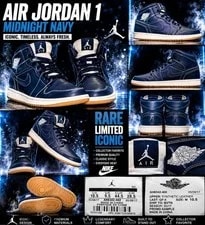 Air Jordan — Size 10.5 - Air Jordan 1 Retro Mid Re2pect — Sneaker — resale