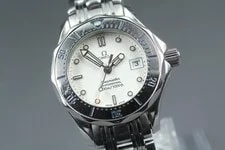 [Exc+5 W/ BOX] Omega Seamaster 300m Cal.1424 596.1523 Quartz Swiss 4