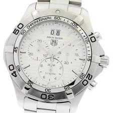 TAG Heuer — TAG Heuer Aqua Racer CAF101F Date Chronograph Silver Dial Quartz 's_950838 — Watch — resale