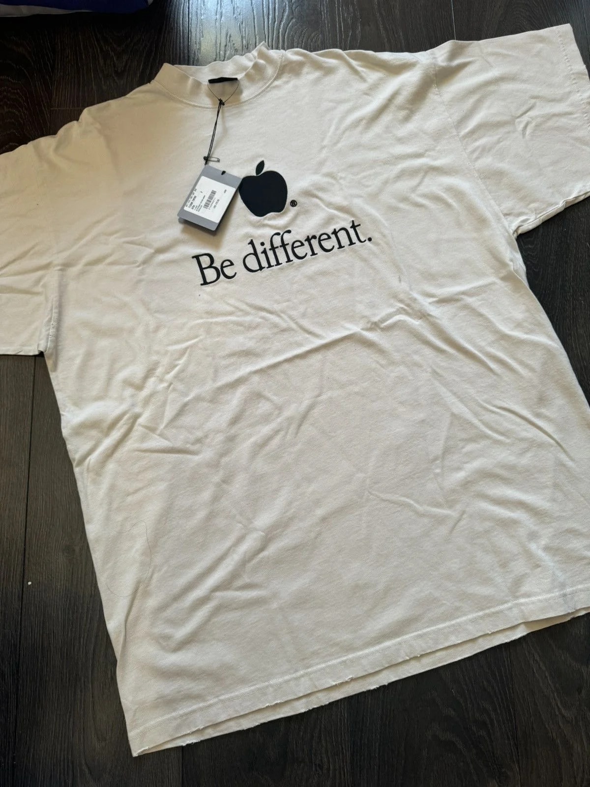 Balenciaga — Balenciaga Be Different Apple T-Shirt — streetwear — resale