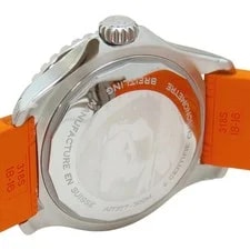With Breitling Super Ocean Automatic 36 A17377 SS Orange Automatic S 408021 4