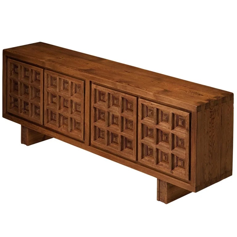 Biosca — Biosca Spanish Brutalist Sideboard in Stained Pine — Furniture — resale