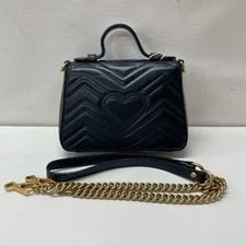 Gucci Chevron GG Marmont Mini Top Handle ' - Excellent #1O6T9EF 2