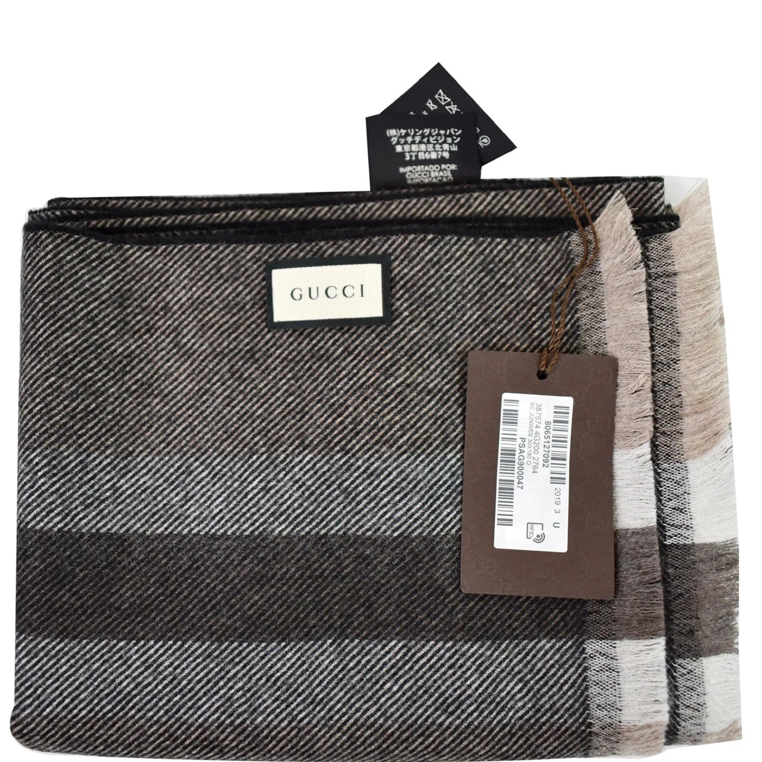Gucci — Gucci Web Stripe Scarf 387574 — Accessory — resale