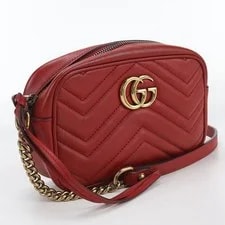 Gucci — Good Condition Gucci 448065 Mini Camera GG Marmont — Handbag — resale