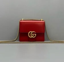 Gucci — Gucci GG Marmont Small GHW Chain — Handbag — resale