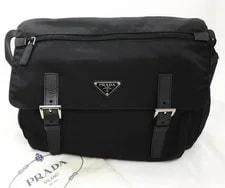 Prada — Prada Messenger Enameled Triangle — Handbag — resale