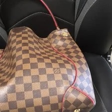 Louis Vuitton Check Strap Lined Zip Pockets HW 2