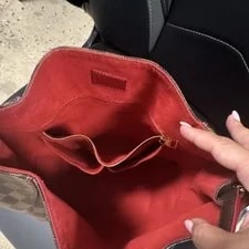 Louis Vuitton Check Strap Lined Zip Pockets HW 3