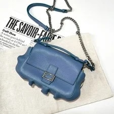 Fendi — Fendi - Wavy Edge Baguette Chain — Handbag — resale