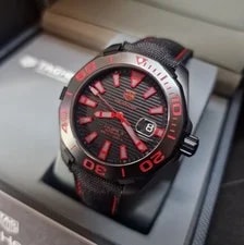 TAG Heuer — Tag Heuer Aquaracer Caliber 5 Automatic Black Dial Nylon WAY208A.FC6381 — Watch — resale