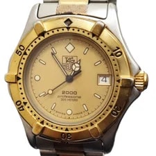 Tag Heuer — [N ] Tag Heuer Professional 962.013 200mm Gold Dial 35mm Quartz — Watch — resale