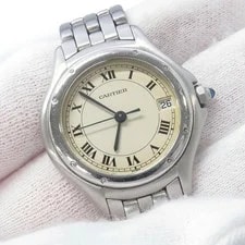 Cartier Panthere W35001F5 Stainless Steel 26mm Ivory Dial Quartz #TZW345 4