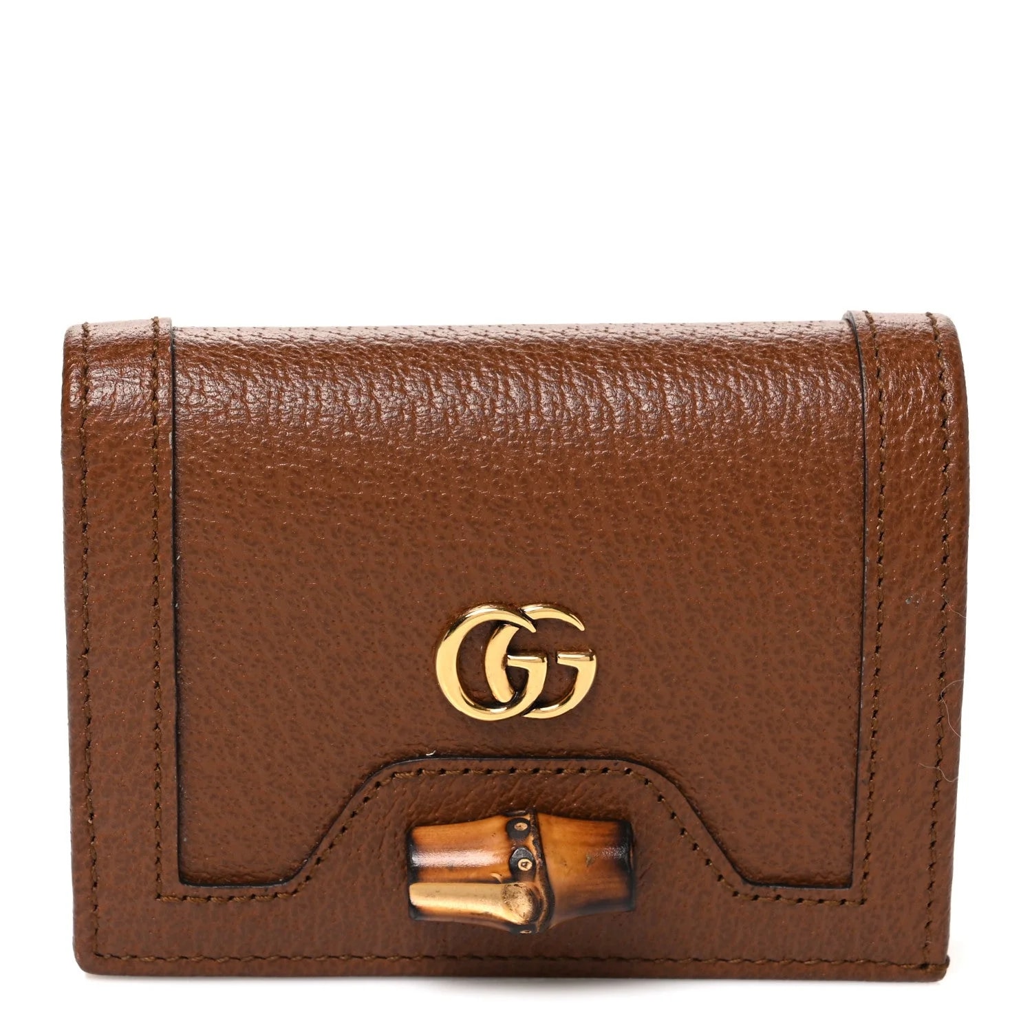 Gucci — Wonka Grain Diana Card Case Wallet — Accessory — resale