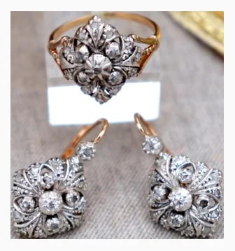 and Set in 19.2k With Setting, Set of 3 — Jewelry — deal