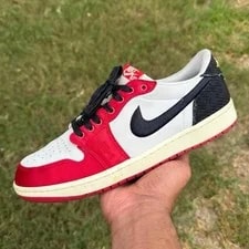 Size 10 - X Air Jordan 1 Retro OG SP Low Rookie Card - Away 3