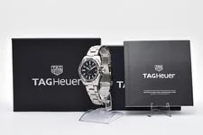 ▶️Tag Heuer Aquaracer WBD1110 Black Dial Date Quartz Swiss Made 3