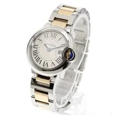 Cartier Baron Blue SM W69007Z3 2 Tone Silver Dial Quartz Watch_938520 3