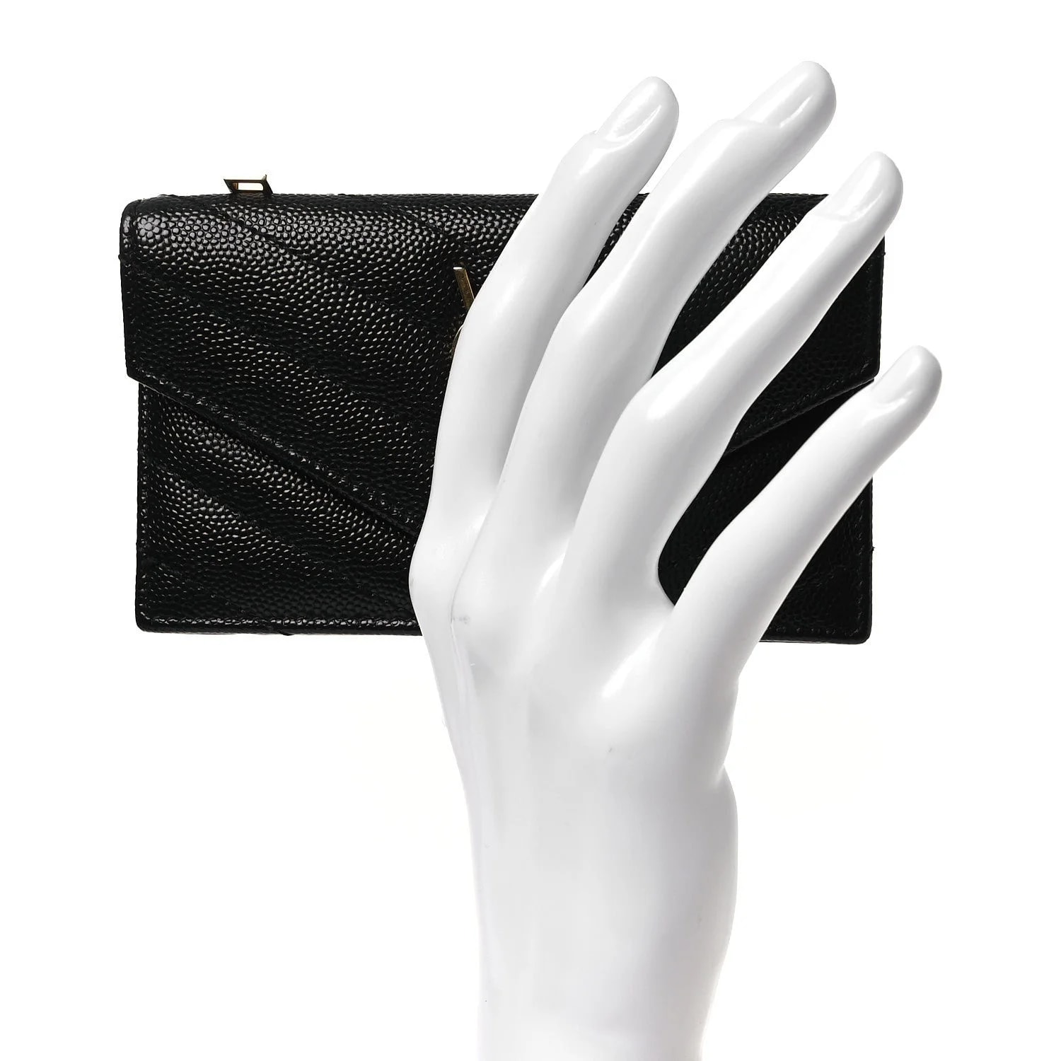 Grain de Poudre Chevron Compact Wallet 2
