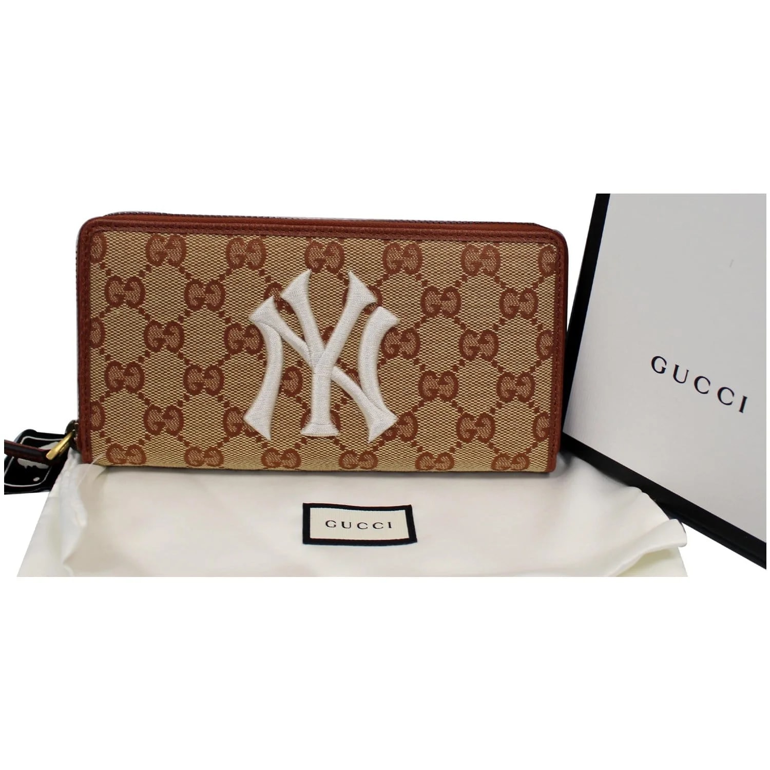Gucci Zip Around NY New York Yankees Patch Wallet 547791 - Last Call 3