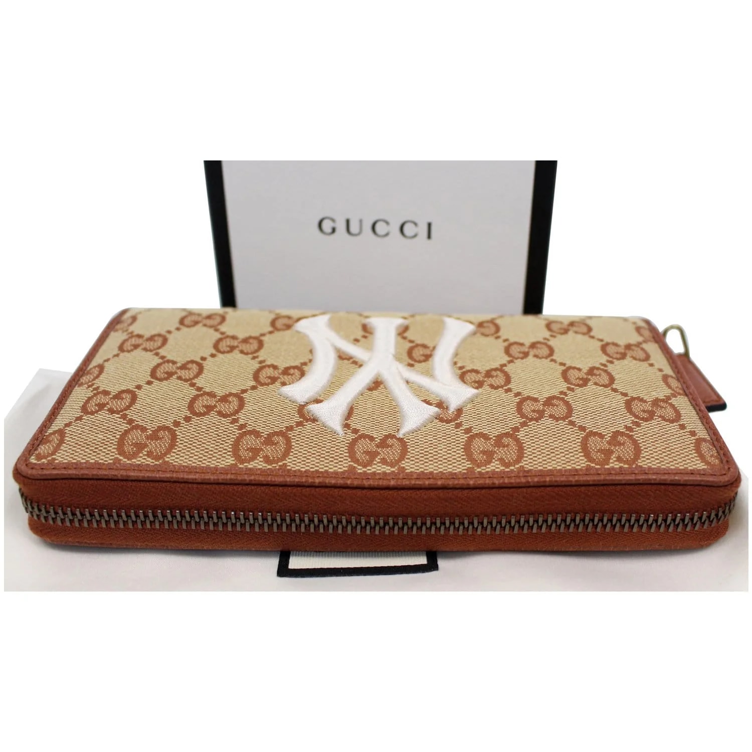 Gucci Zip Around NY New York Yankees Patch Wallet 547791 - Last Call 4
