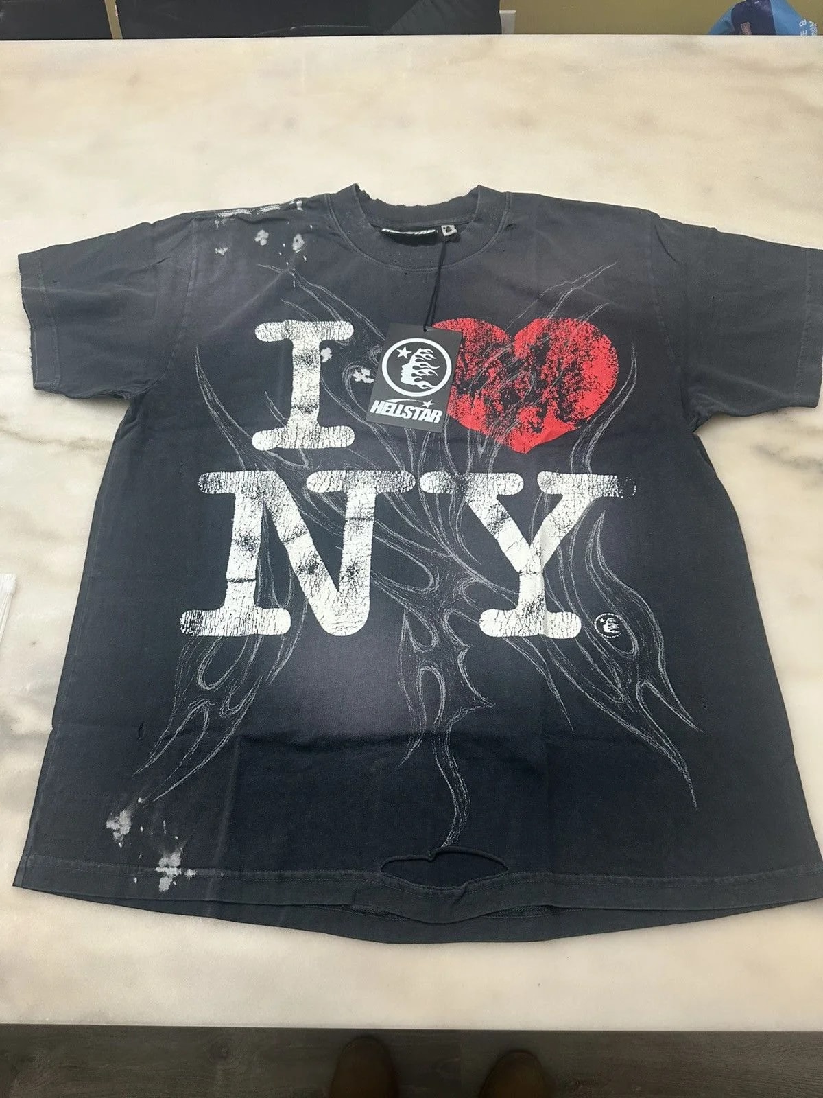 Hellstar I ❤️ NY TEE — streetwear — resale