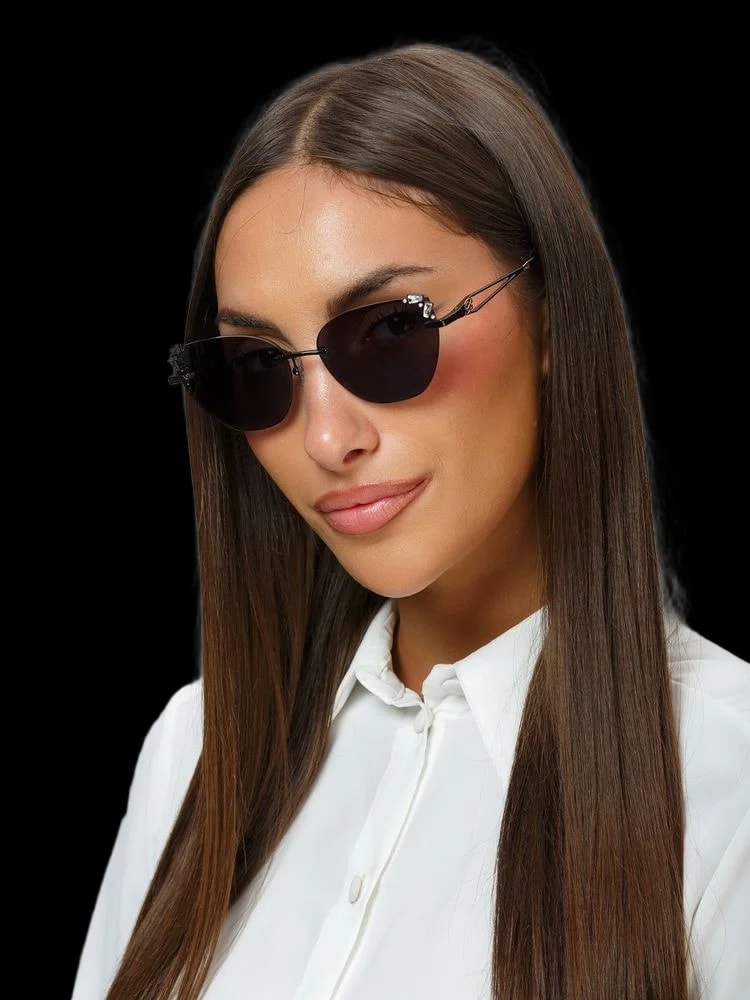 Blumarine — Blumarine Sbm230s Metal Aviator Sunglasses — — Accessory — resale