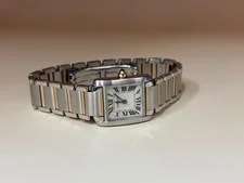 Cartier Tank Francaise 2384 18k Gold & Stainless Steel 20mm Quartz 2