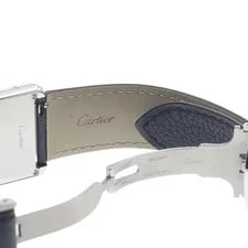 Cartier Tank Solo LM WSTA0028 27mm SS Silver Dial Quartz Leather Strap #C351 3
