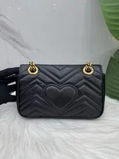 Gucci Marmont 22 V-Quilted Chain Crossbody Duty 2
