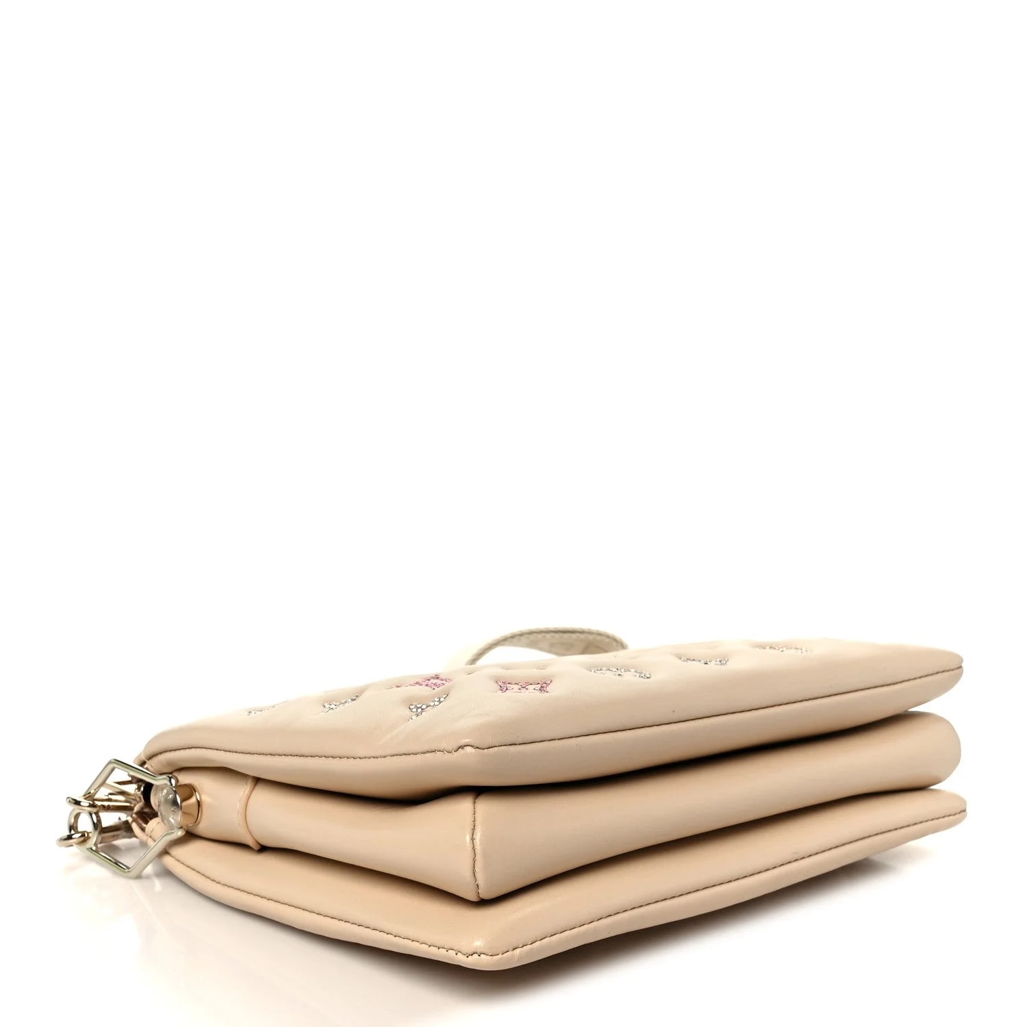 Swarovski Embossed Coussin Nude 4