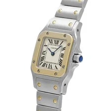 Cartier Santos W20012C4 ( 1567) 24mm Stainless Steel Ivory #WW11034 2