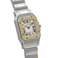 Cartier Santos W20012C4 ( 1567) 24mm Stainless Steel Ivory #WW11034 3