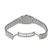 Cartier Santos W20012C4 ( 1567) 24mm Stainless Steel Ivory #WW11034 4