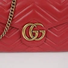 Gucci GG Marmont Matelassé Mini Chain Crossbody 474575 157638461 [P] 2