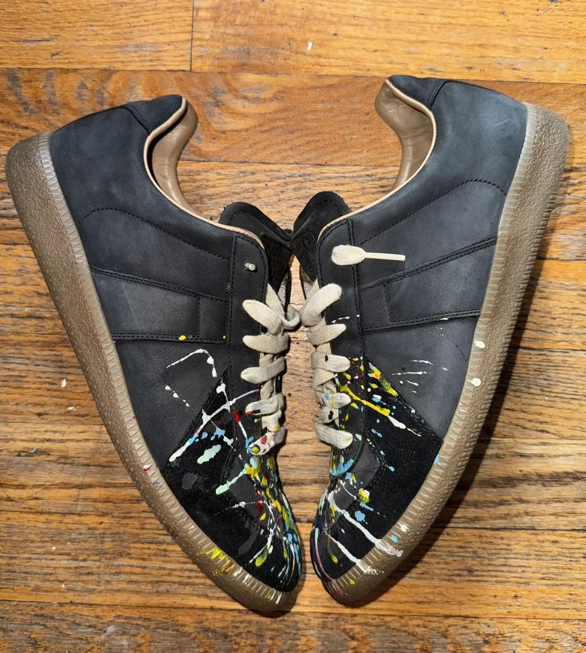 Maison Margiela — Maison Margiela Paintsplatter GATs — Sneaker — resale