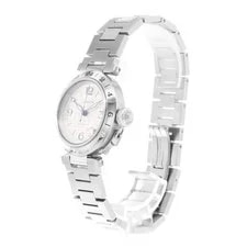 Cartier Pasha C W31029M7 2377 35mm Silver Arabic Dial Steel GMT 2000 4