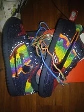 Nike Dunk Low Custom Glitter Lace-Up Low Top 2