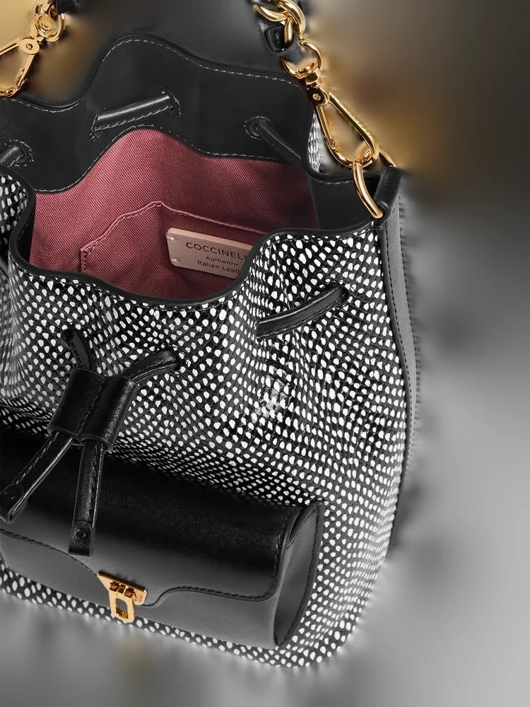 Coccinelle Elaphe-Printed Calf Split — 3